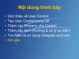 User Control | PPT
