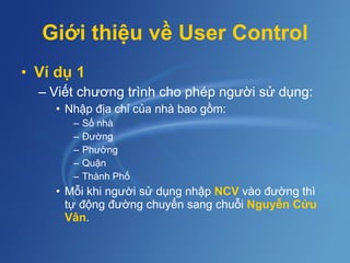 User Control | PPT