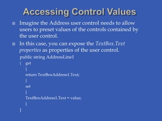User controls | PPTX