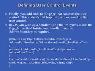 User controls | PPTX