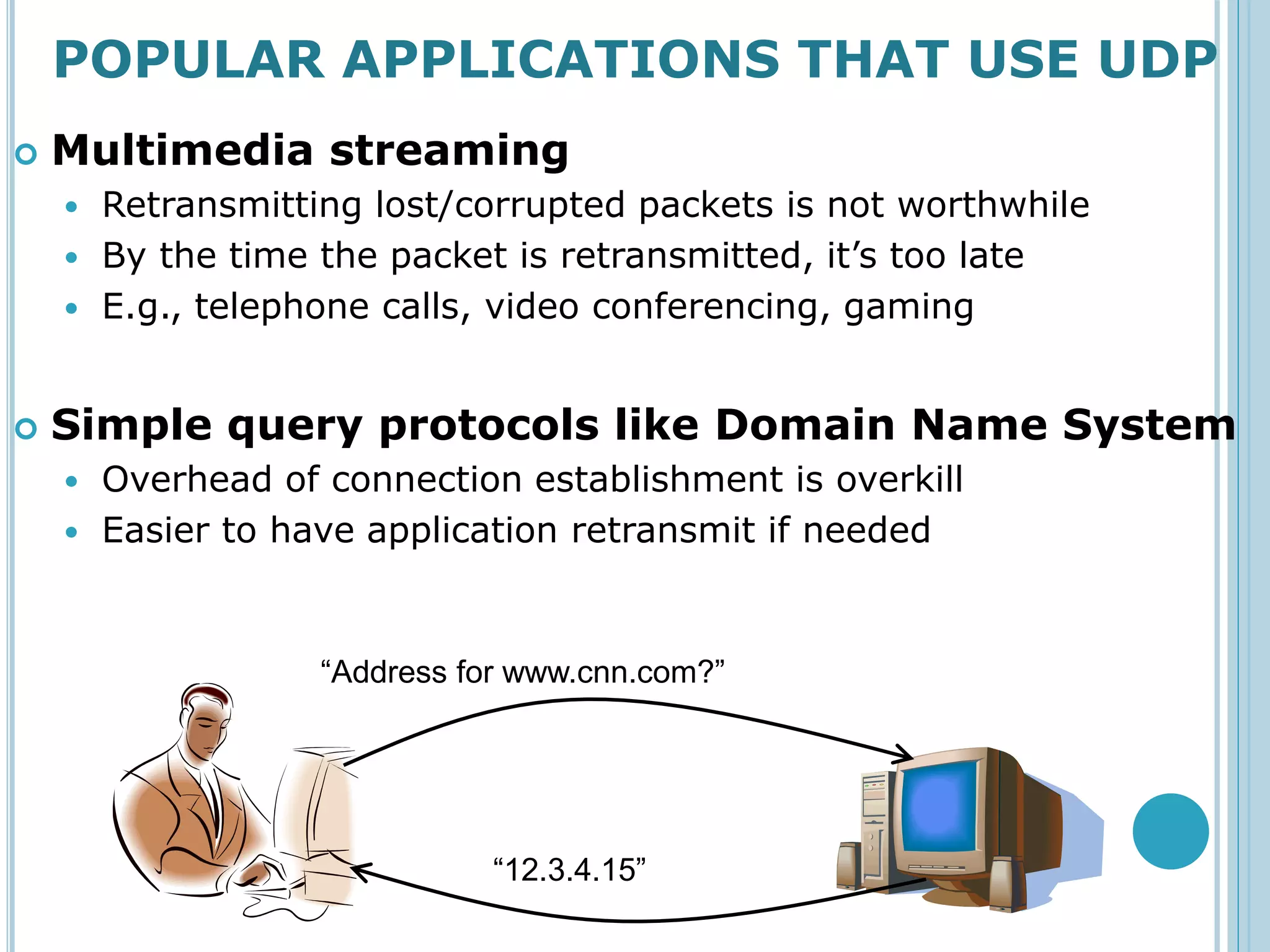 User datagram protocol (udp) | PPTX | Computer Networking | Computing