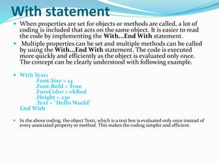 User define data type In Visual Basic | PPTX | Programming Languages ...