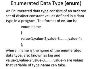 User defined data type | PPT