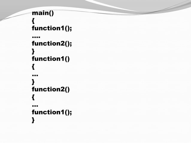 User defined functions in C | PPTX