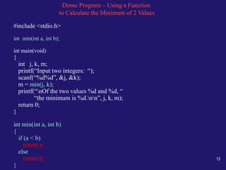 User defined functions | PPT