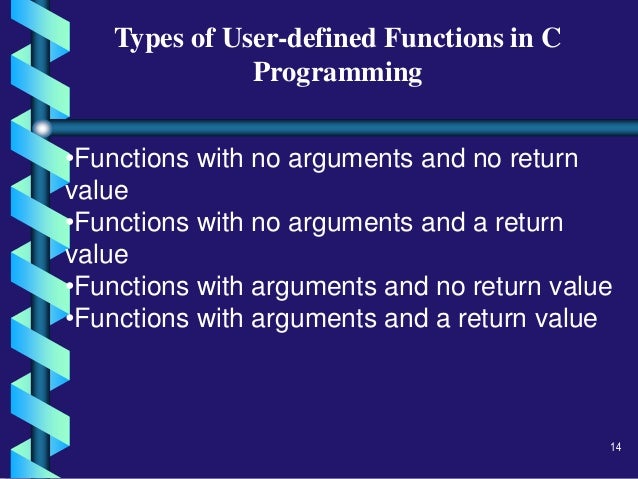 User defined functions