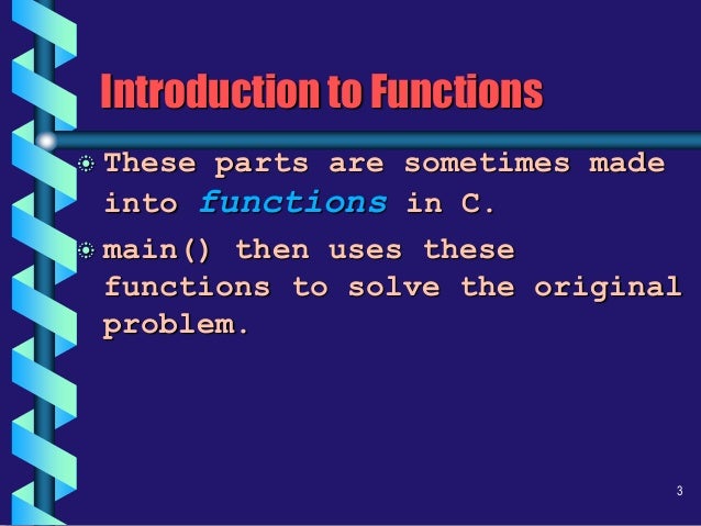 User defined functions