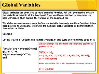 User defined functions in matlab | PPT