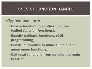 User Defined Functions in MATLAB Part-4 | PPT