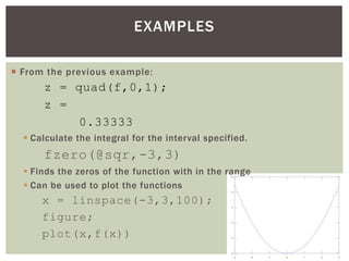 User Defined Functions in MATLAB Part-4 | PPT
