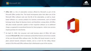 M365 Documentation Script User Documentation for using M365 (Basic) | PPTX