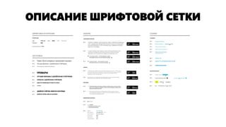 ОПИСАНИЕ ШРИФТОВОЙ СЕТКИ  