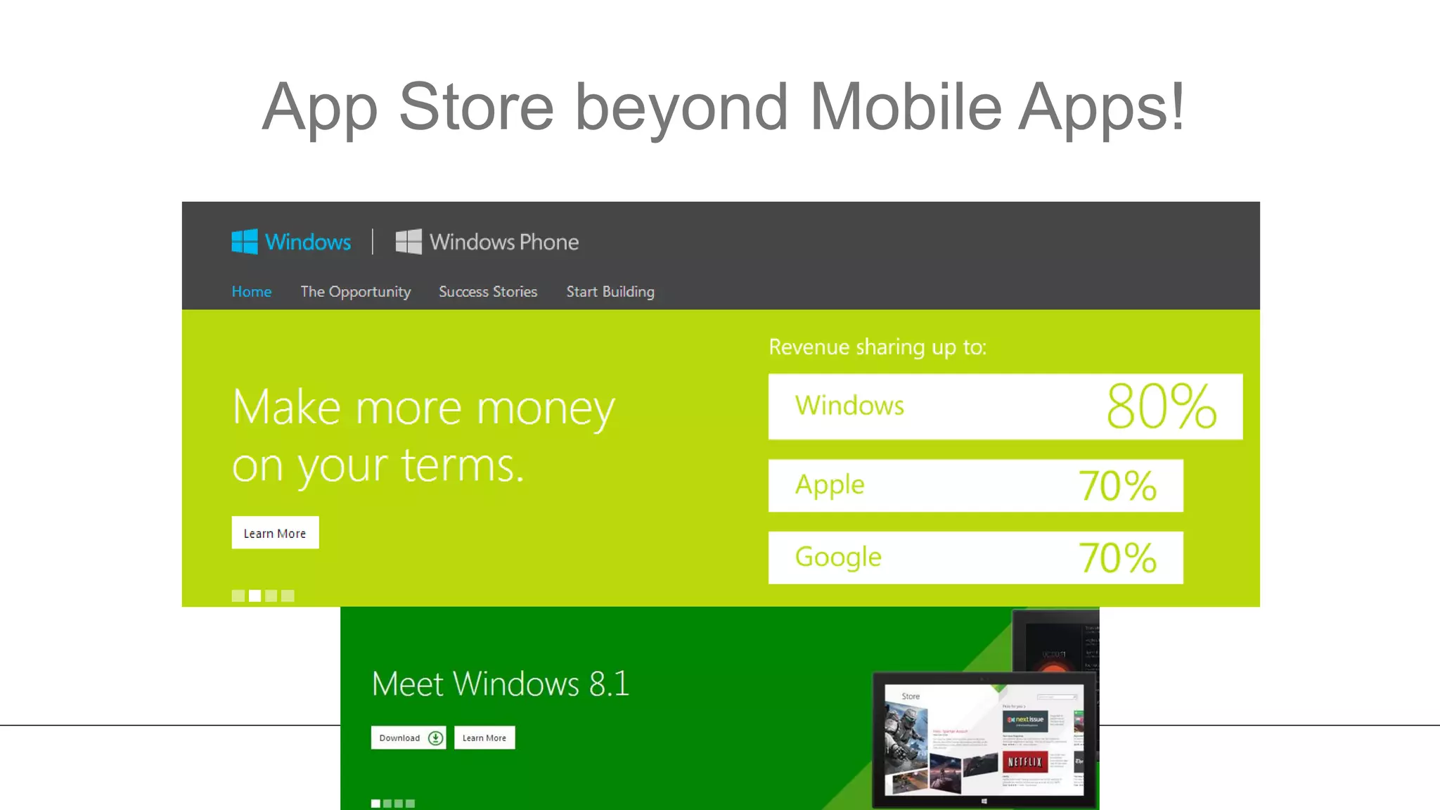 App Store beyond Mobile Apps!
 