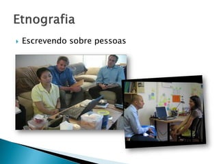  Escrevendo sobre pessoas
 