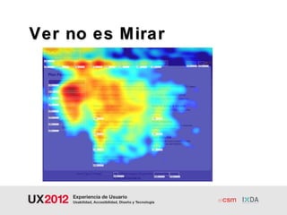 Ver no es Mirar
 