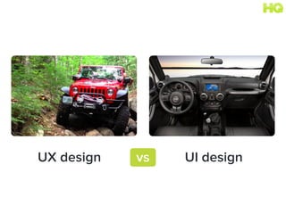 UX design vs UI design
 
