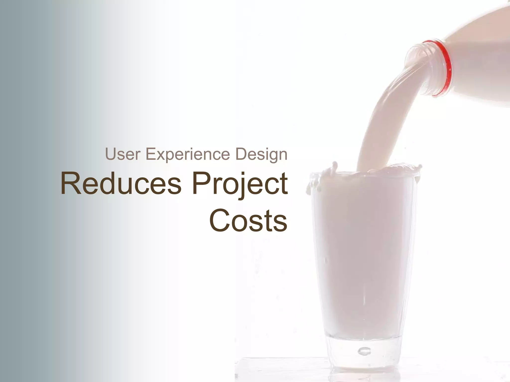 User Experience Design

Reduces Project
         Costs
 