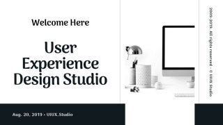 User experience design studio