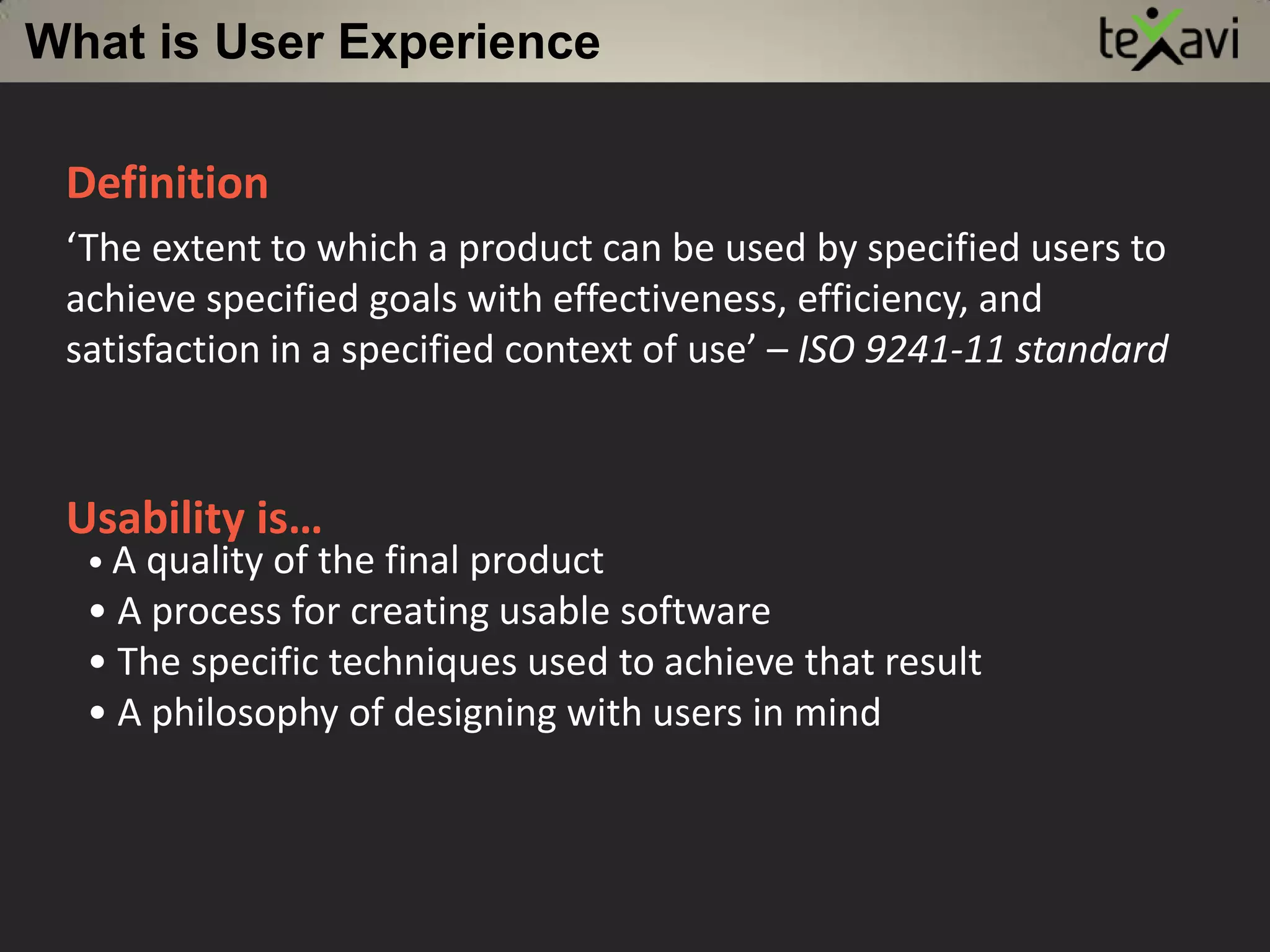 Who is responsible for User Experience 