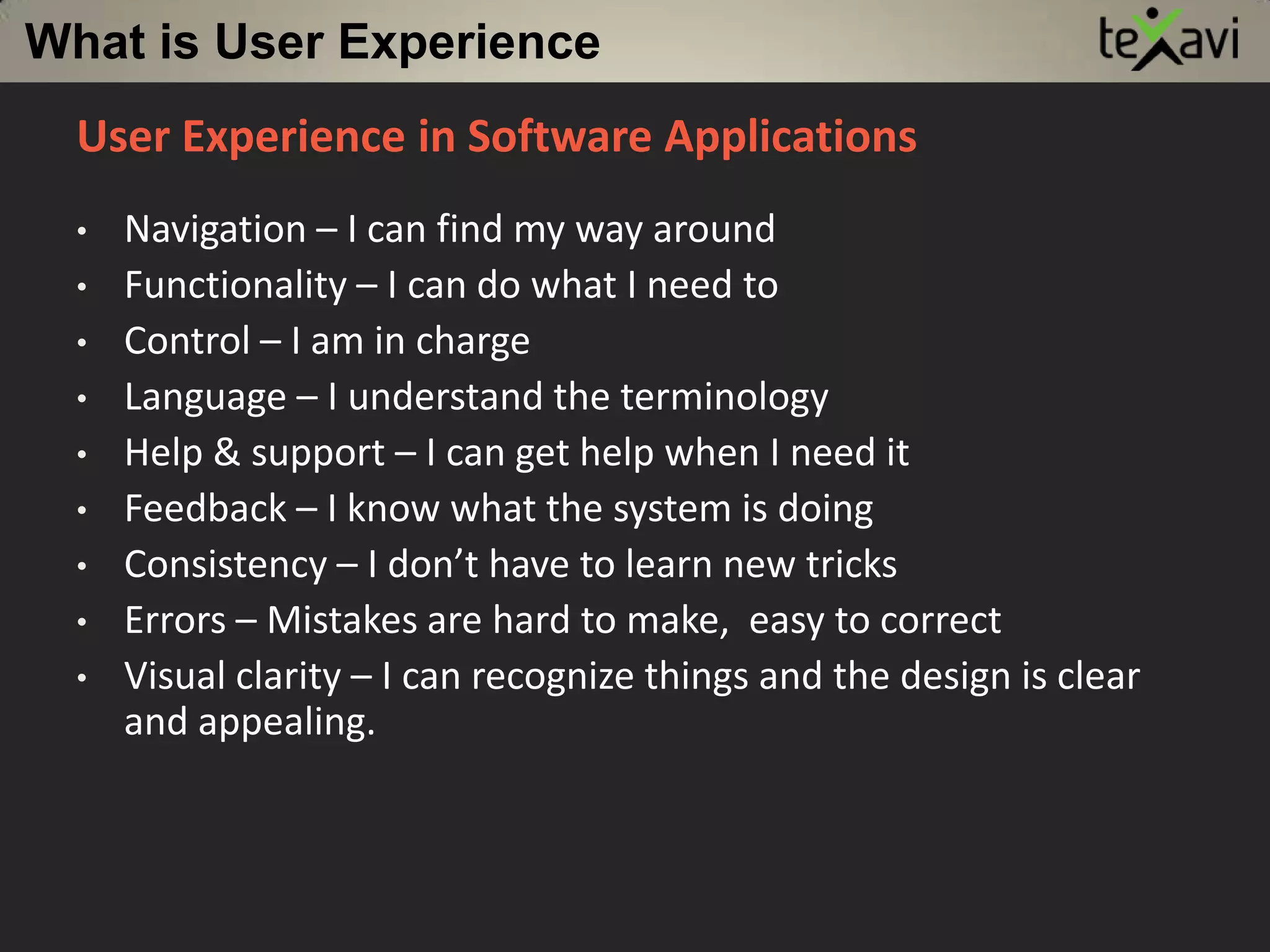 What is User Experience