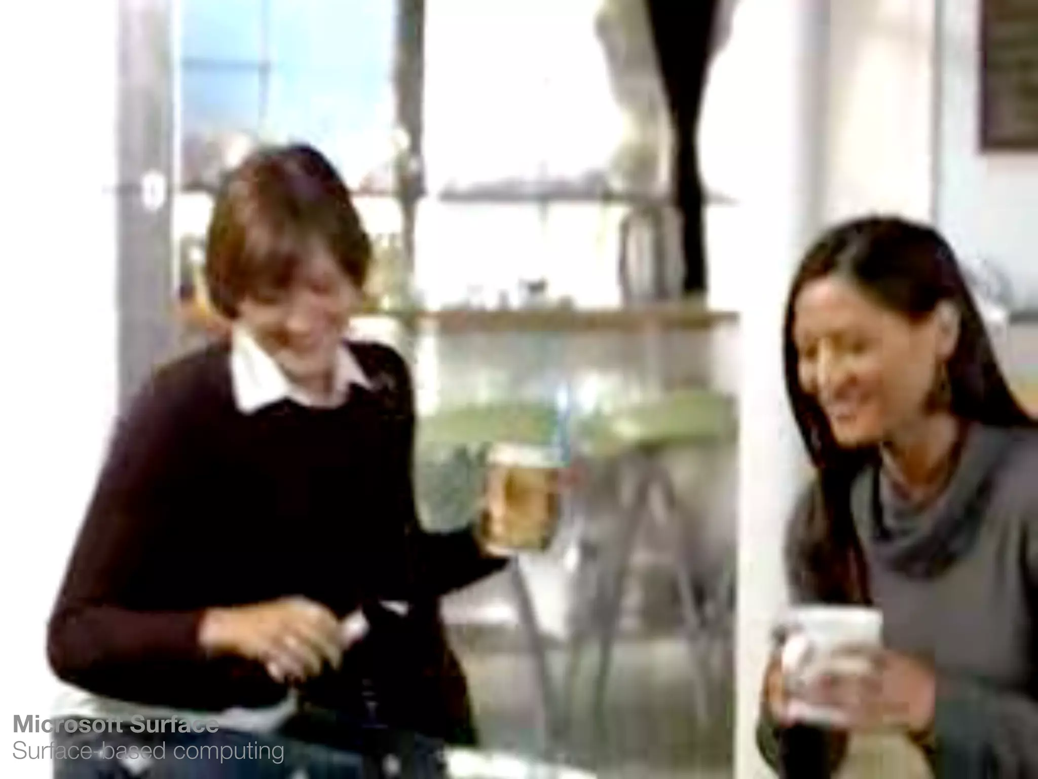 Microsoft Surface
Surface-based computing
 