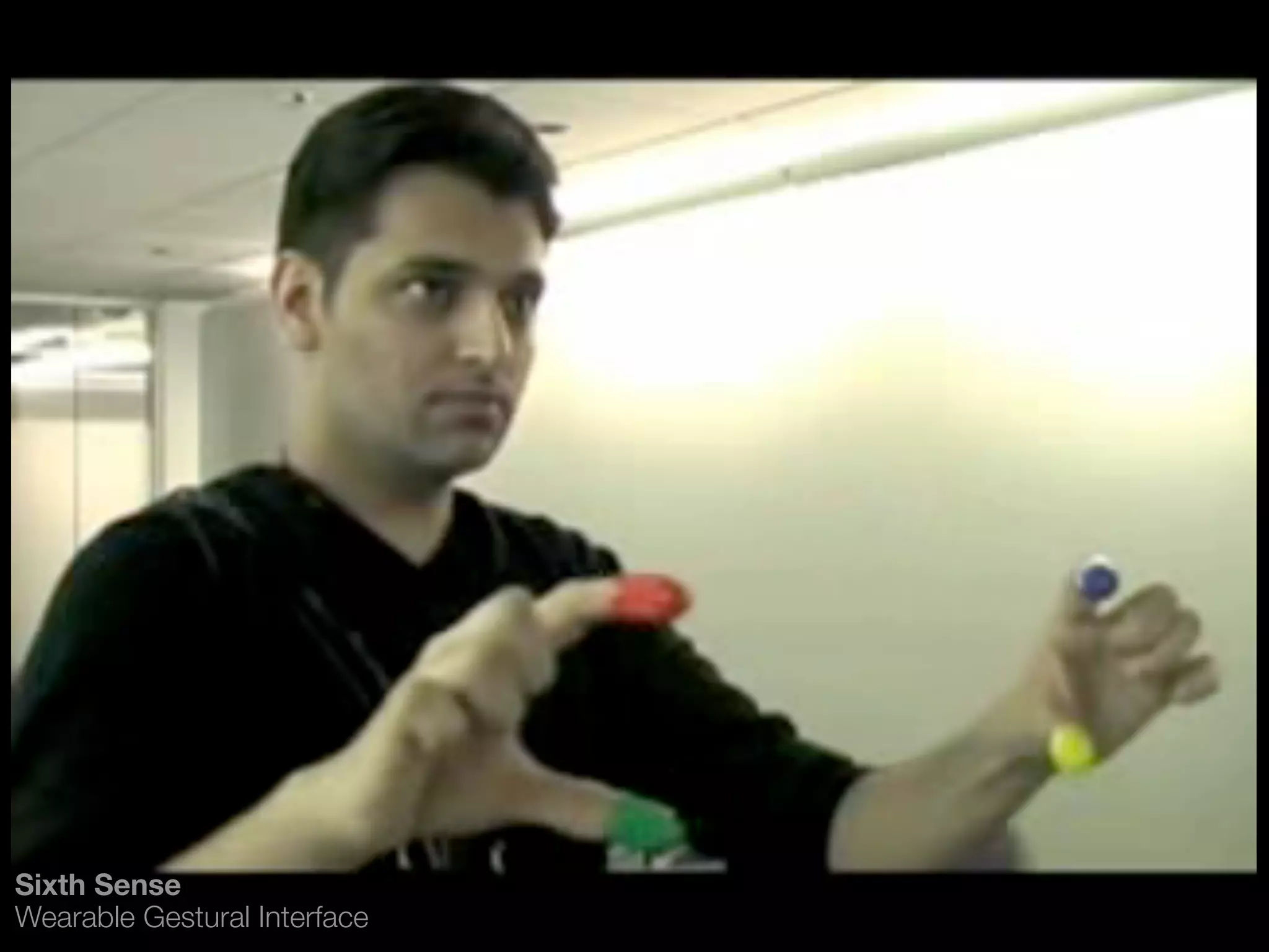 Sixth Sense
Wearable Gestural Interface
 