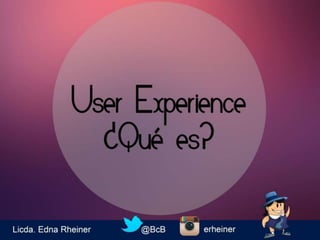 Experiencia de usuario