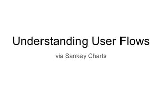 Understanding User Flows
via Sankey Charts
 