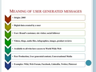 User generated content | PPTX