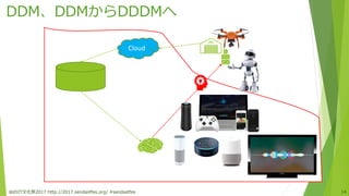 DDM、DDMからDDDMへ
仙台IT文化祭2017 http://2017.sendaiitfes.org/ #sendaiitfes 14
Cloud
 