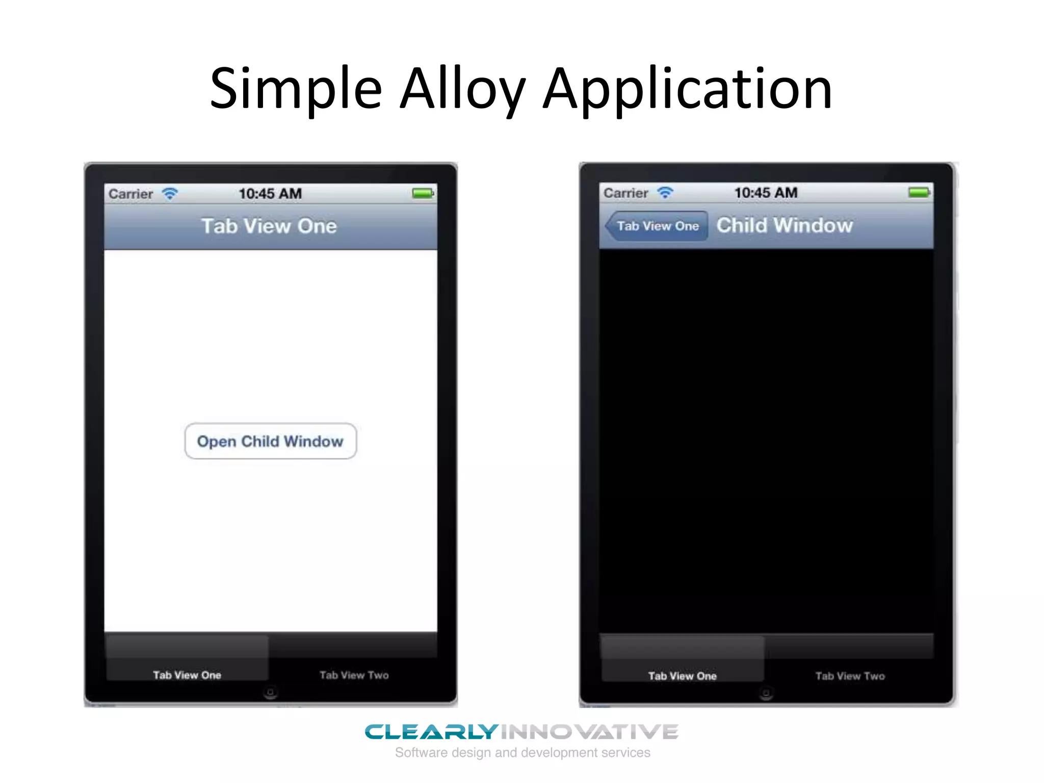 Simple Alloy Application
 