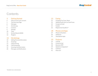 Ring Central User guide | PDF