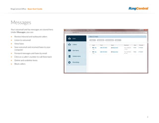 Ring Central User guide | PDF
