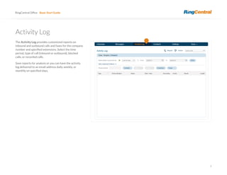 Ring Central User guide | PDF