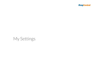 Ring Central User guide | PDF