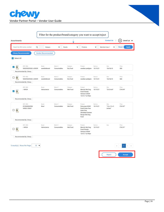User Guide - Chewy Vendor Partner Portal - New to Chewy.pdf | Email ...