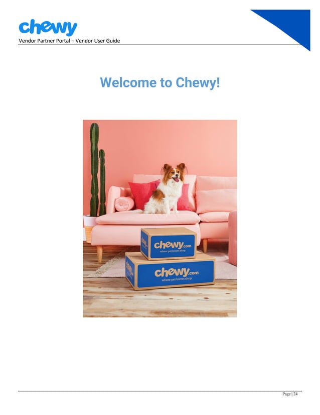 User Guide - Chewy Vendor Partner Portal - New to Chewy.pdf | Email ...