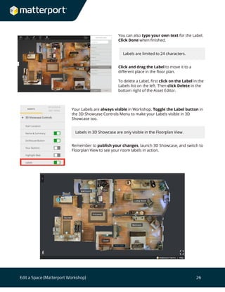 User guide edit a space | PDF