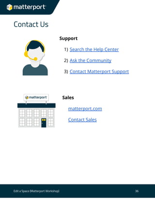 User guide edit a space | PDF