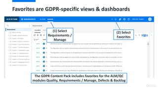 GDPR & Project Management: Micro Focus ALM Octane & GDPR Content Pack ...
