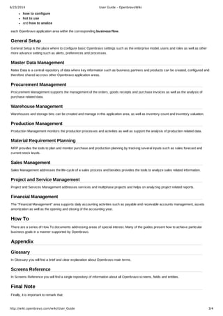 User guide openbravo | PDF