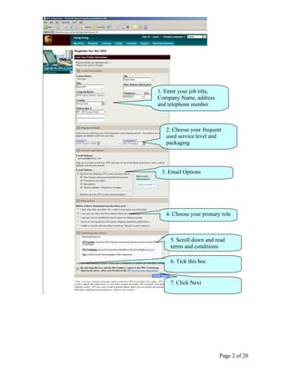 User Guide UPS Internet Shipping (PT. UPS Cardig International)