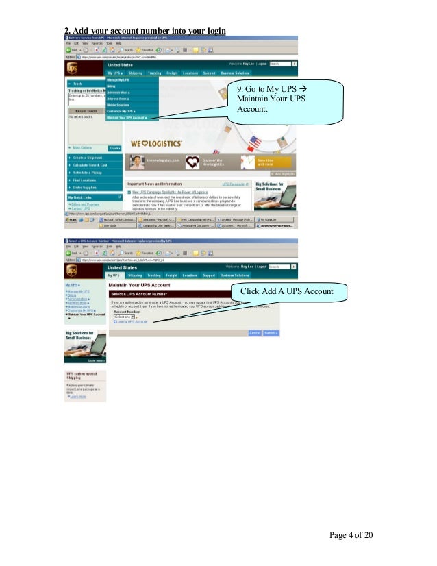 Ups internet shipping