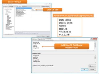 User guide C++ Protookit, Creotoolkit project setup vs2010 | PPTX