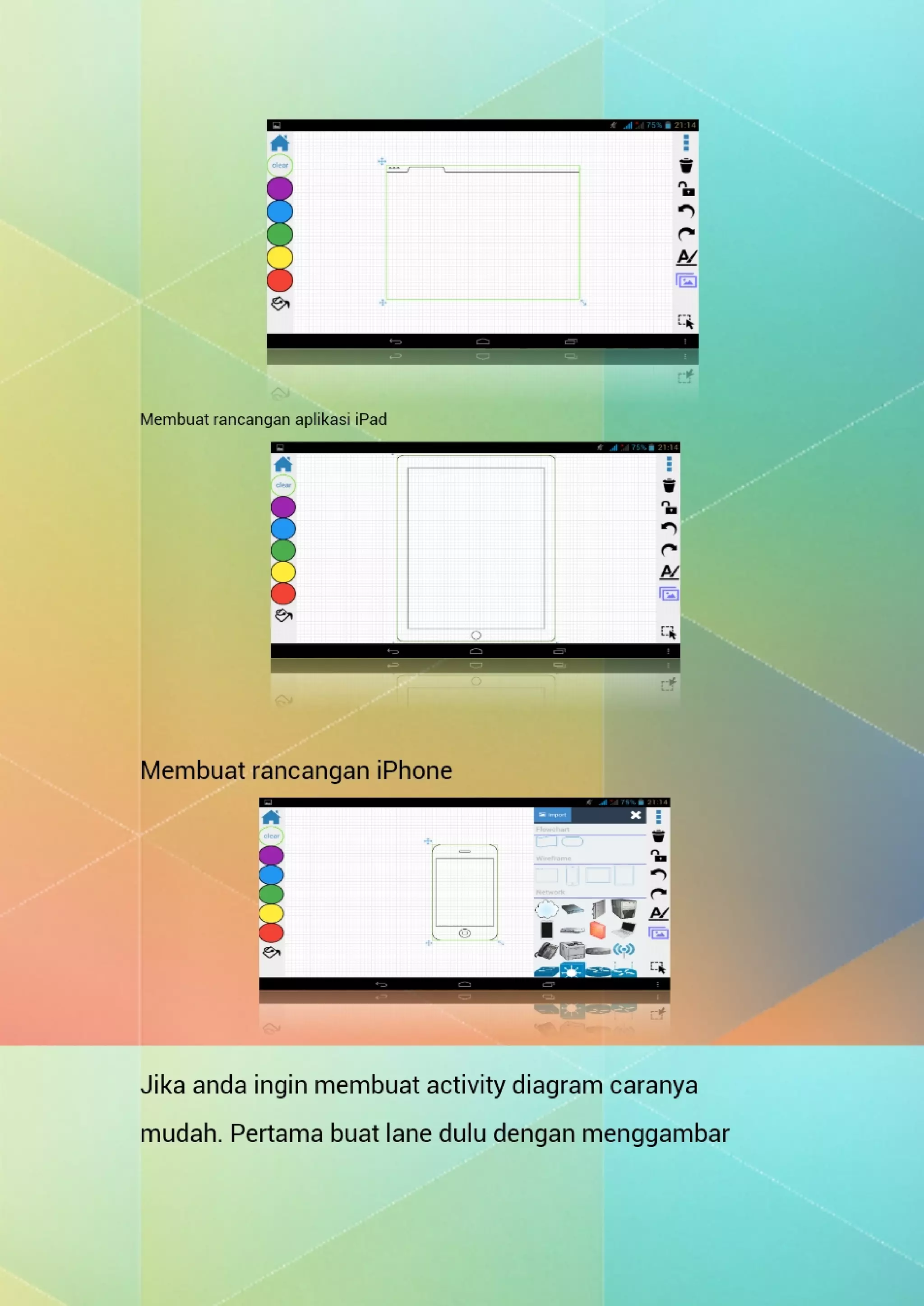 User guide membuat diagram dengan draw express lite