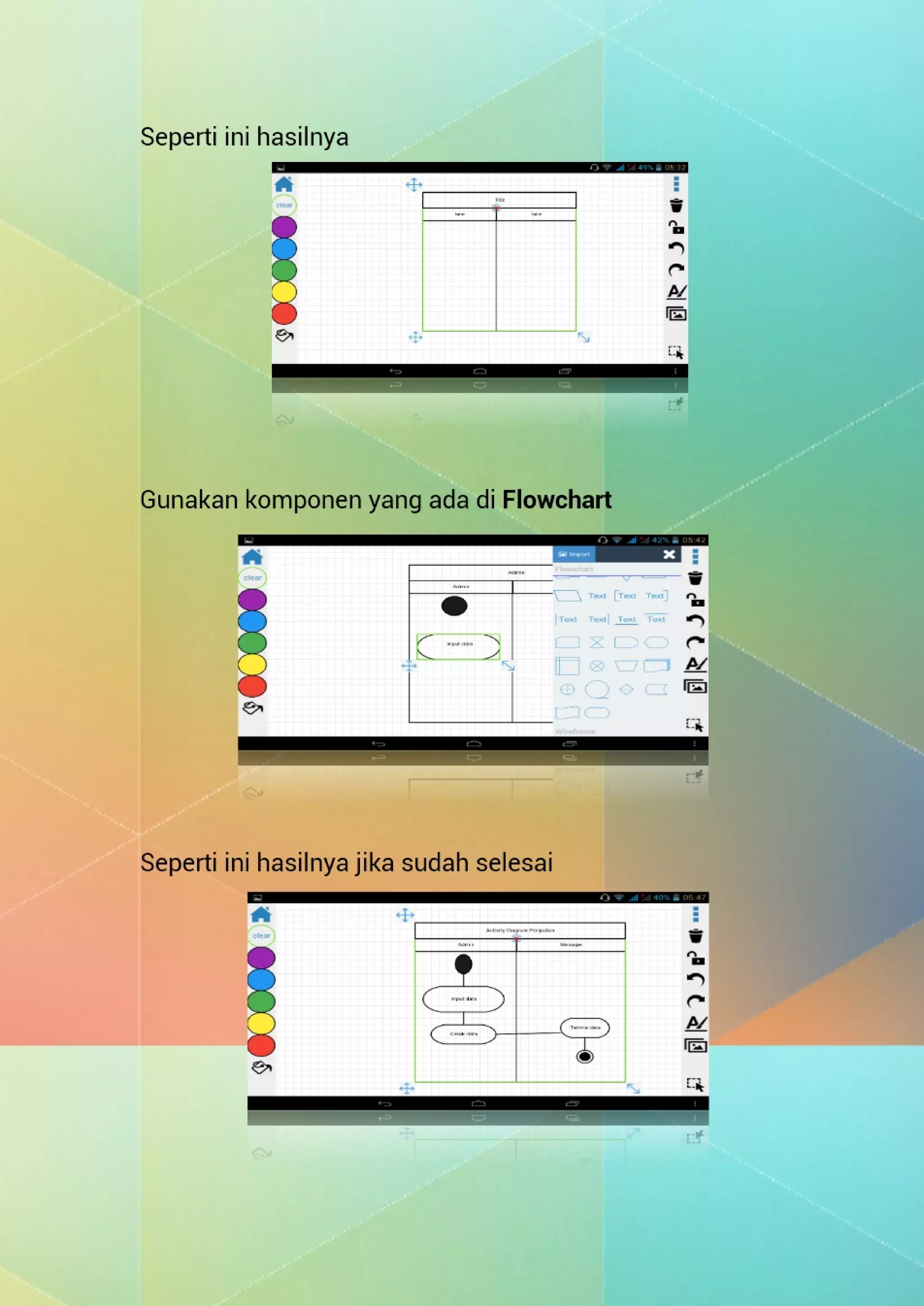 User guide membuat diagram dengan draw express lite