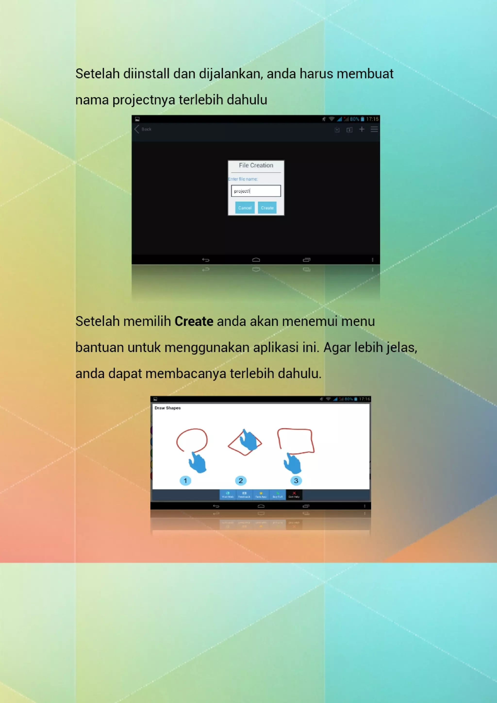 User guide membuat diagram dengan draw express lite