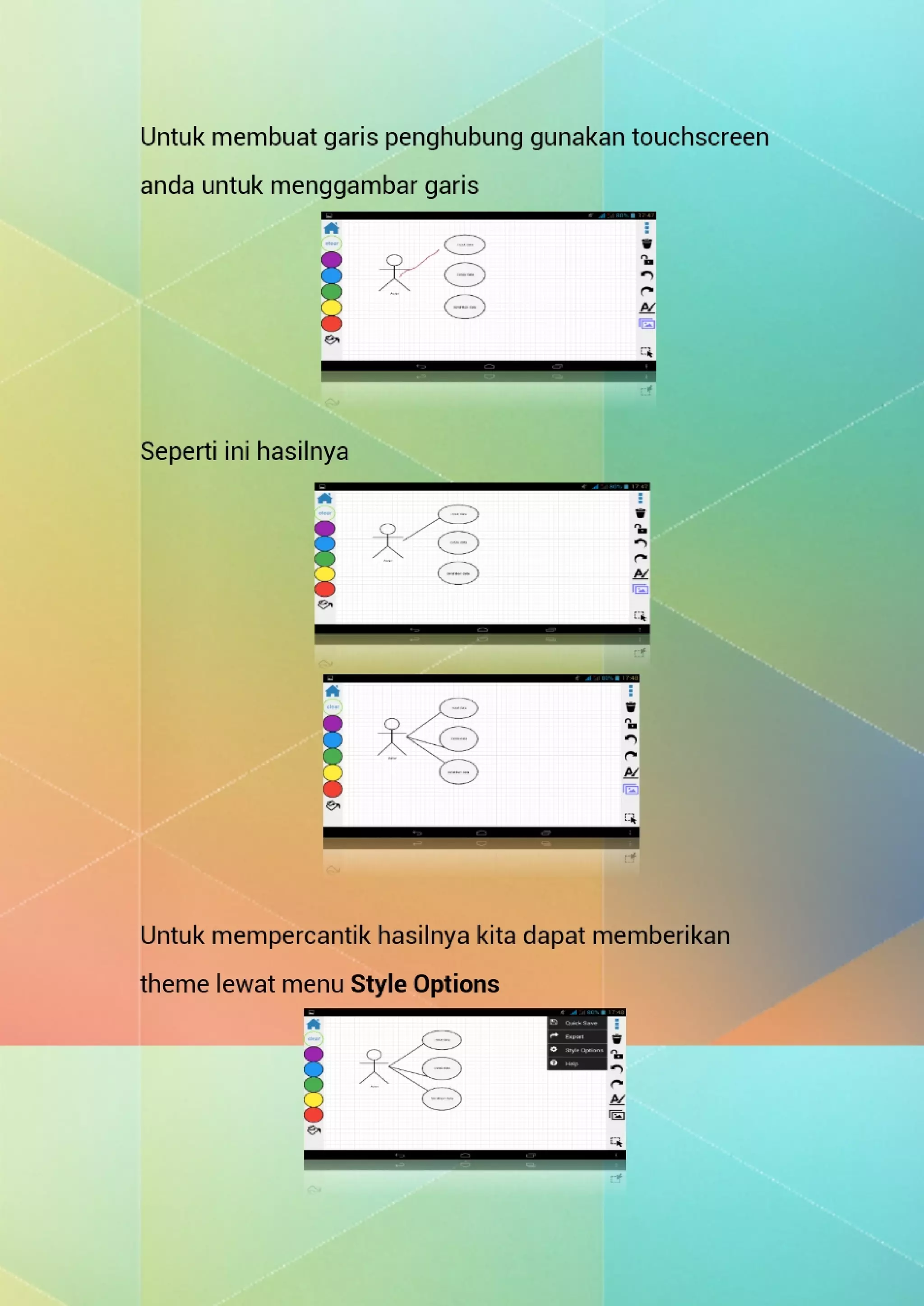 User guide membuat diagram dengan draw express lite