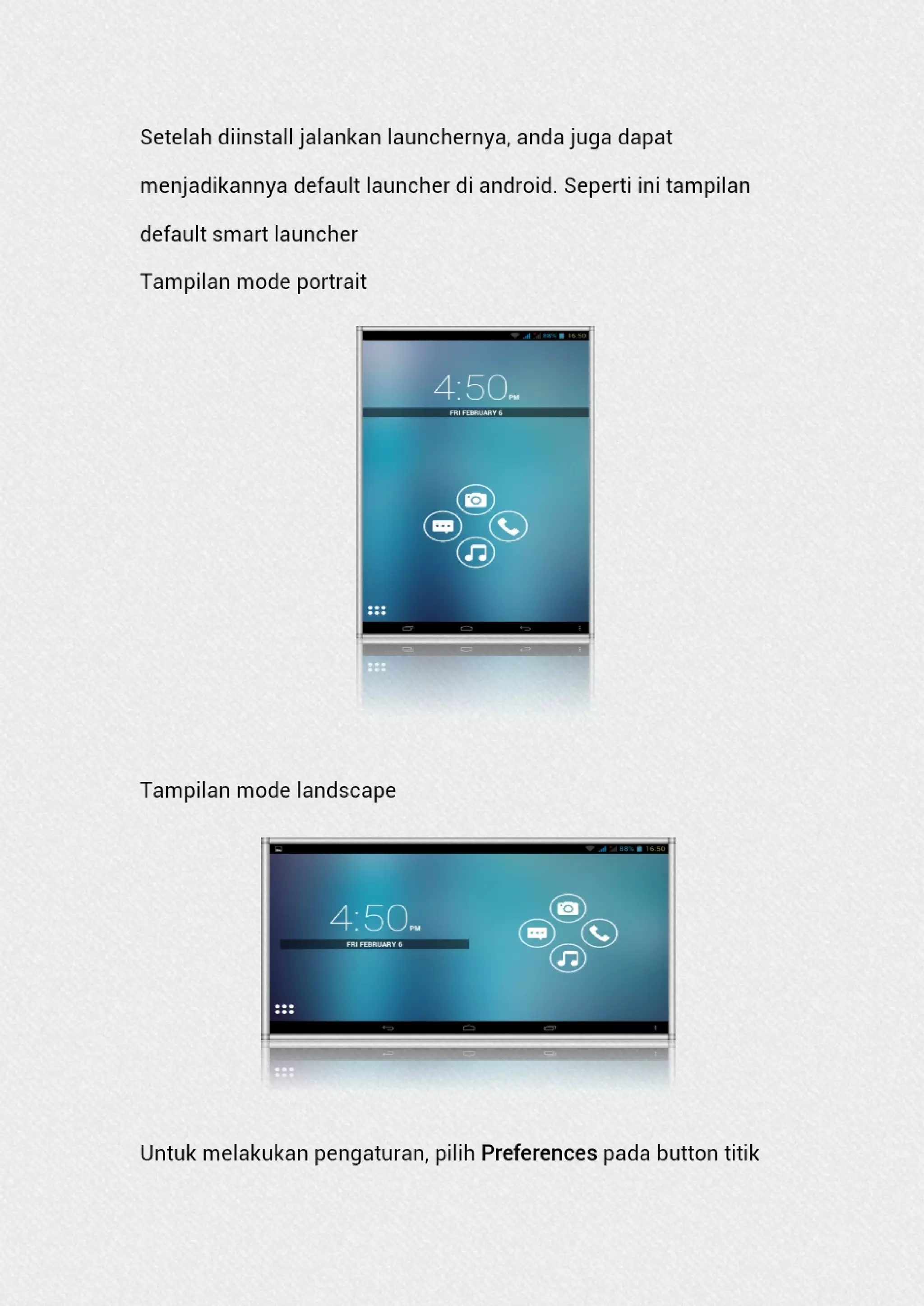 User guide smart launcher