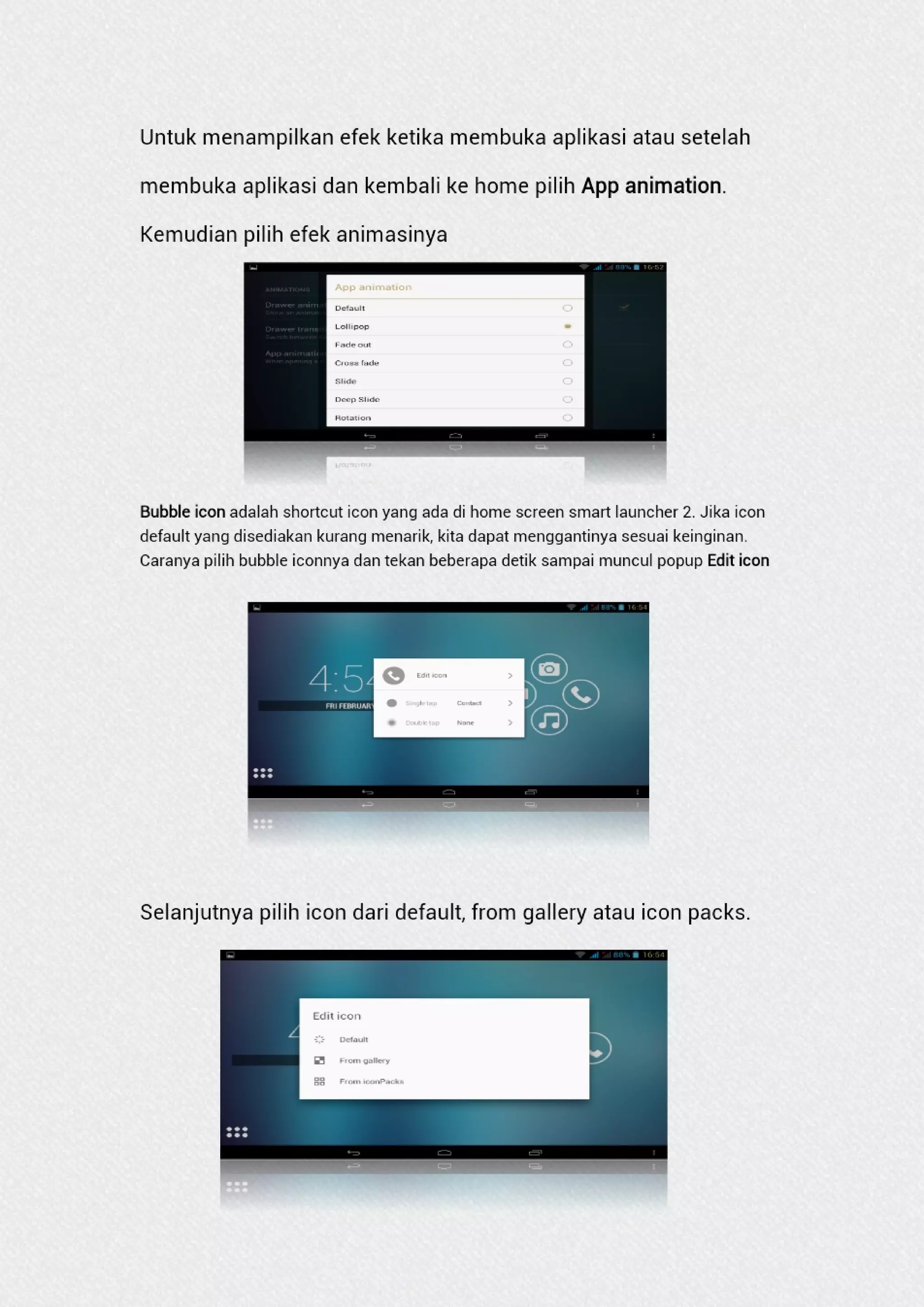 User guide smart launcher